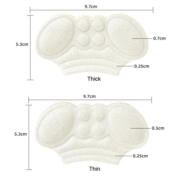 Proteção de calcanhar para calçados esportivos, macio e resistente ao desgaste, palmilhas para os pés, alívio da dor, reparo do calcanhar, 1 par
