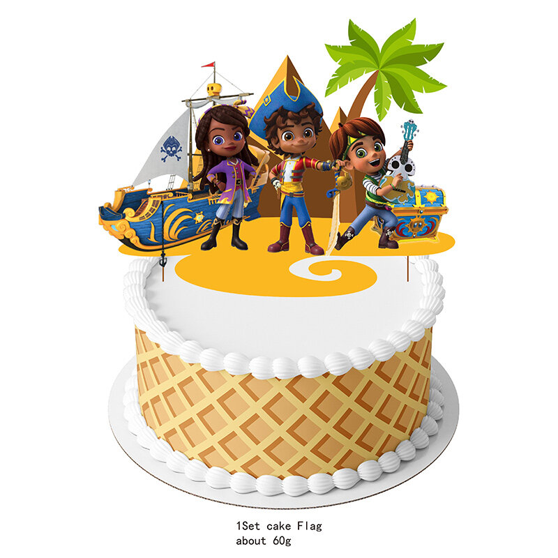 Disney Santiago Van De Zeeën Blauwe Verjaardagsfeestje Decoratie Wegwerp Servies Bord Cake Toppers Voor Kinderen Douche Benodigdheden