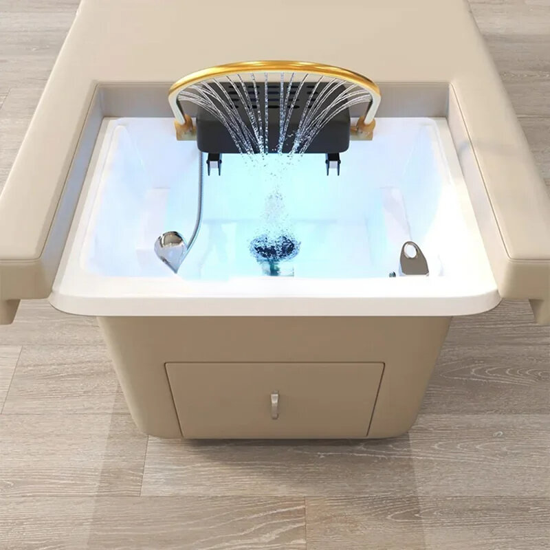 Głowica prysznicowa Spa shamso fotel Move wyregulować przenośny zlew luksusowy płyn do mycia włosów łóżko do masażu stóp wyposażenie salonu do mycia włosów MQ50SC