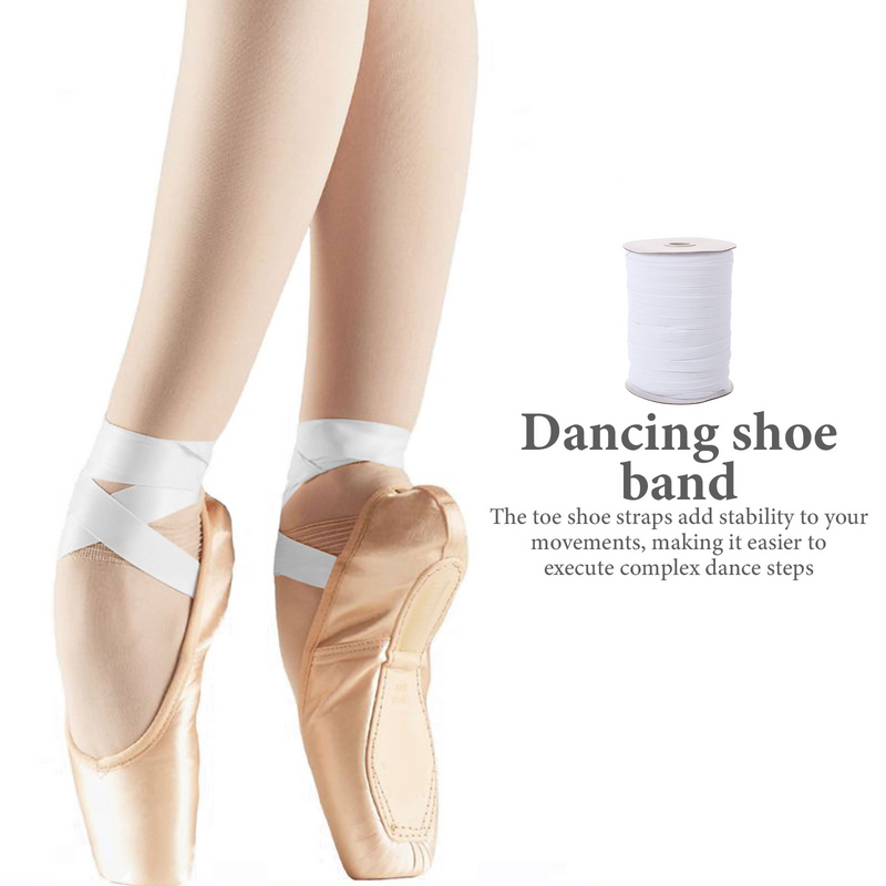 Dance Shoe Elastic Band Girdle Comfortable Ribbon Accessory Dancing Strap Roll