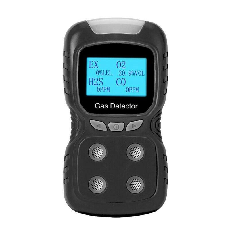 4 in 1 Gas Detector Real-time Detection Device Multi Gas Oxygen Hydrogen Sulfide Carbon Monoxide Combustible Monitor