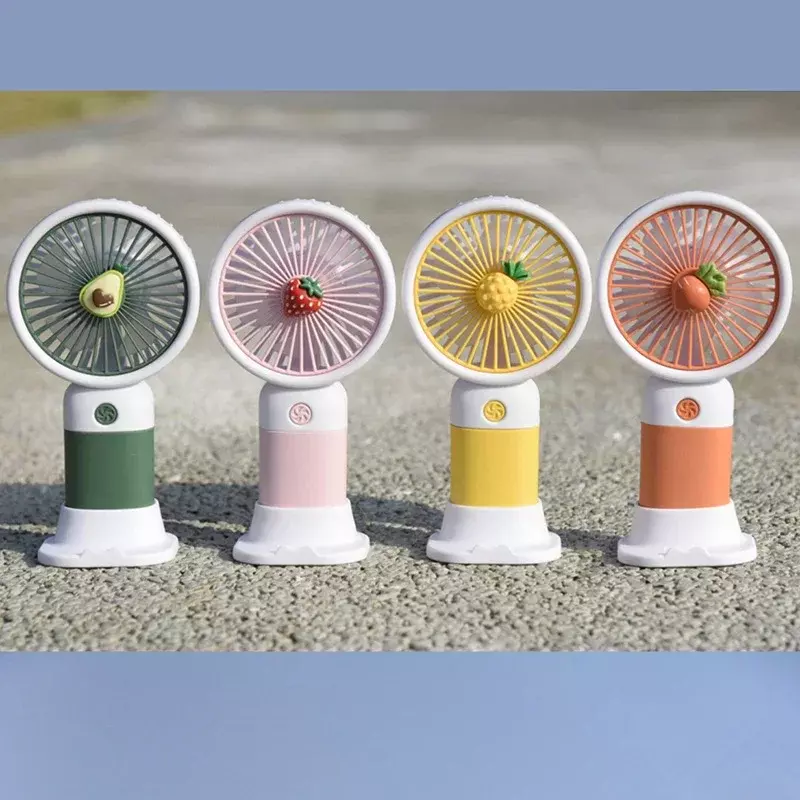 Portable Manufacturer Popular Mobile Phone Holder Charging Mini Fruit Small Fan Handheld USB Office Student Electric Fan