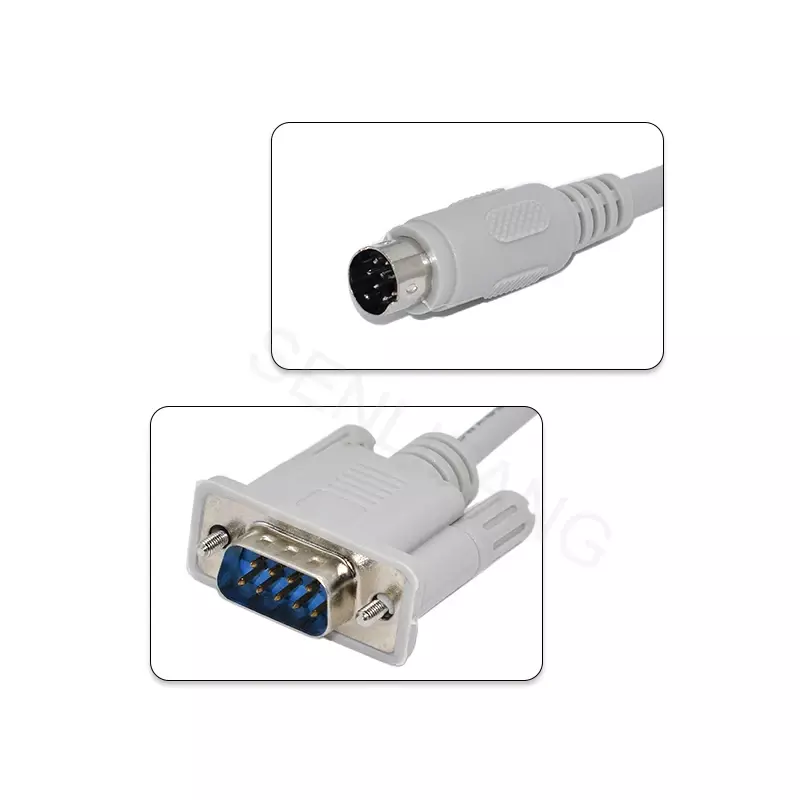 Cable PLC de programa de GT01-C30R4-8P para GT11 GT15 GS2110 HMI a FX Series FX1S FX1n FX2n PLC C50R4 C100R4, GT01-C50R4-8P probada