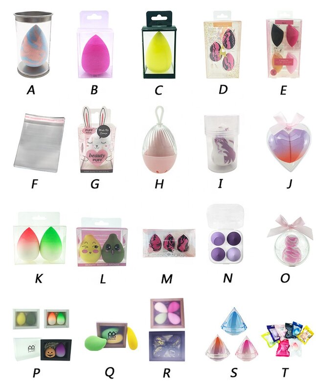 Latex Free Professional Marble Blender Beauty Makeup Sponge For Liquid Application
