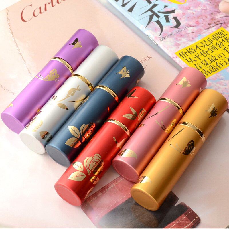 10ml Perfume Refillable Bottle with Spray Scent Pump Portable Travel Aluminum Empty Atomizer Bottle Mini Cosmetic Container
