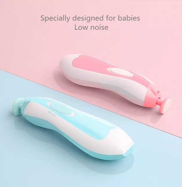 Portátil Electric Baby Nail Trimmer Set, Lixa de unhas segura para criança infantil recém-nascida, 6 em 1