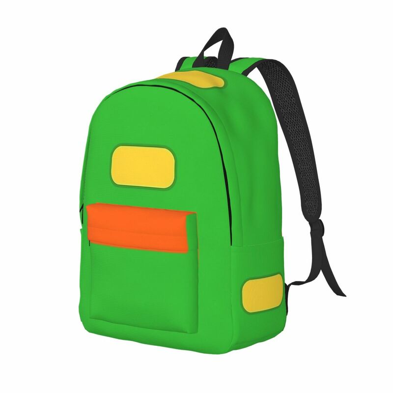 Tas punggung kanvas kartun Ash Ketchum untuk Remaja tas buku sekolah pelajar tas perjalanan kuliah tinggi dasar
