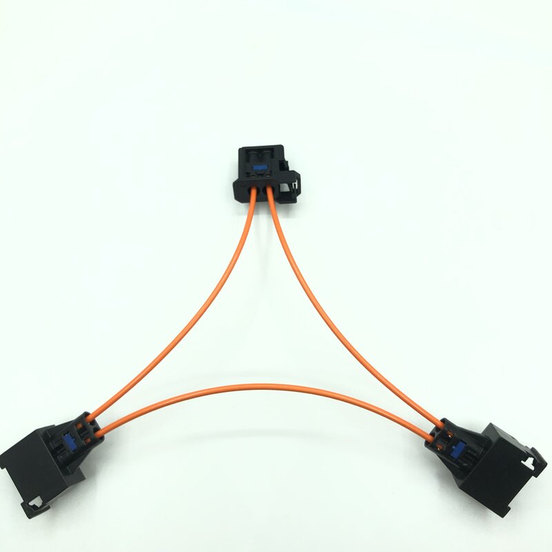 1PCS/LOT A6L fiber line decoder Fiber two male and one female triangle MOST3G car host fiber