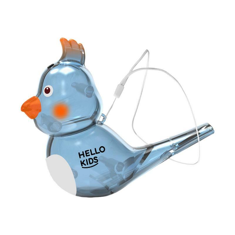 Fischietto per uccelli d'acqua fischietto per bambini a forma di uccello con cordino dispositivo di chiamata portatile per bambini adolescenti bambino bambini presto