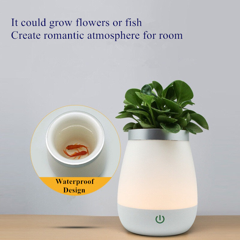24Pcs LED Flower Vase Light Atmosphere Decorative Vase Night Light Lamp Coffee Home Livingroom Party Desktop Decor Lights