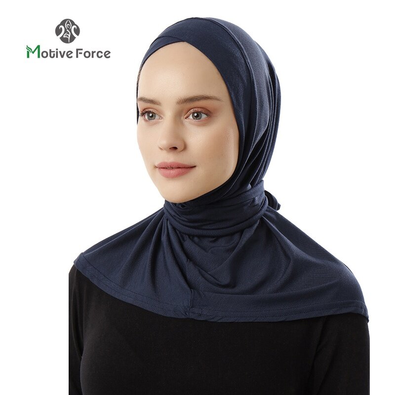Hijab femme musulman ramadan abaya femme islam foulard musulmane pour femme bonnet soie de medine Abaya – foulard de tête blanc pour femmes, Hijab de Sport Modal musulman, maillot Turban islamique, châle instantané