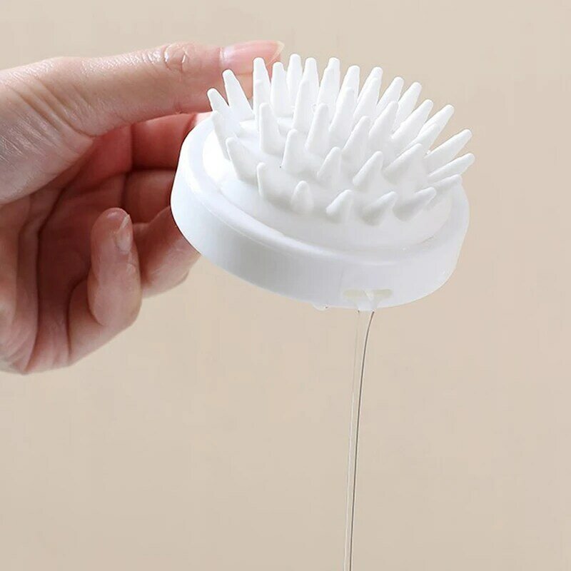 1Pc Mini giapponese palmare in Silicone Shampoo massaggio pettine testa del cuoio capelluto massaggiatore meridiano per promuovere la circolazione sanguigna