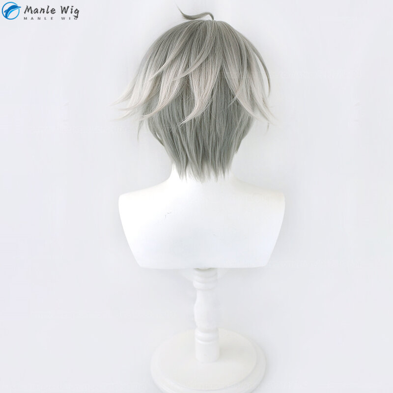 Парик для косплея ал Хайтам, жаропрочные искусственные волосы из аниме Сумеру алхайтам, 30 см, с шапочкой