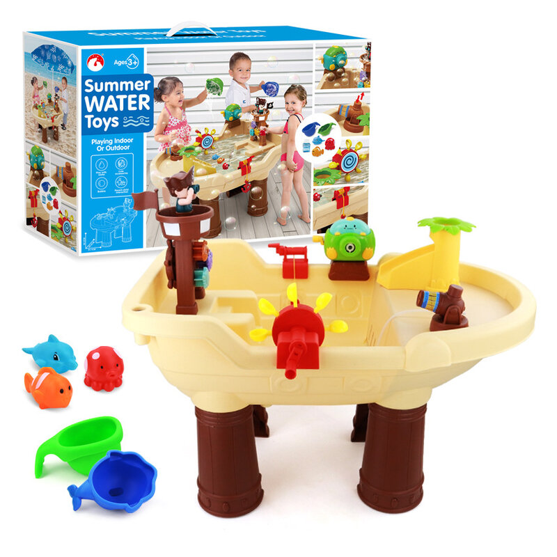 Water play toy pirate scene bubble machine outdoor toy beach water play suit