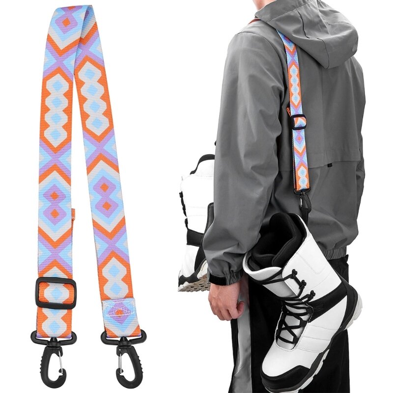 حزام حمل للتزلج على الجليد وحزام للكتف وحزام للحمل وحزام للتزلج وإكسسوارات للرجال والنساء