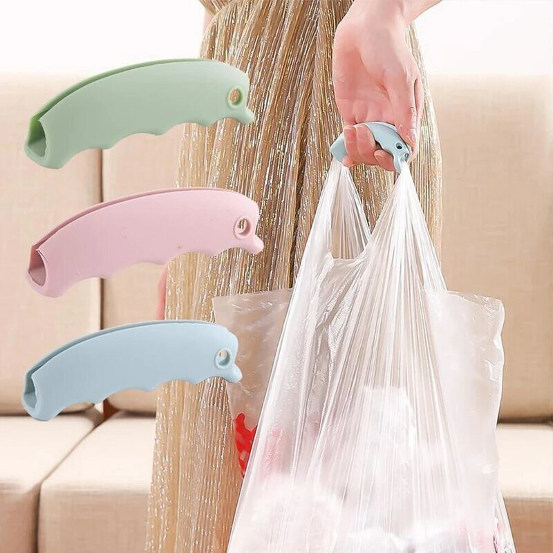 Comfortable Portable Silicone Mention Dish For Shopping Bag To Protect Hands Trip Grocery Bag Holder Clips Handle Carrier