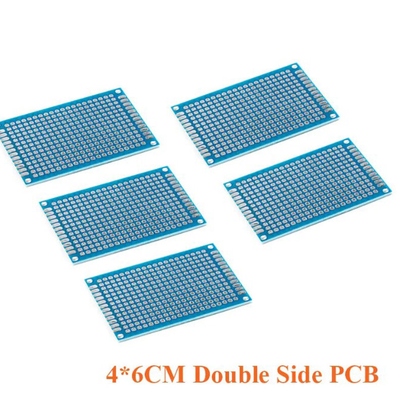 5pcslot 4x6cm Double Side Prototype PCB 46cm Universal Printed Circuit Board Experimental Plate 4060mm 40x60mm