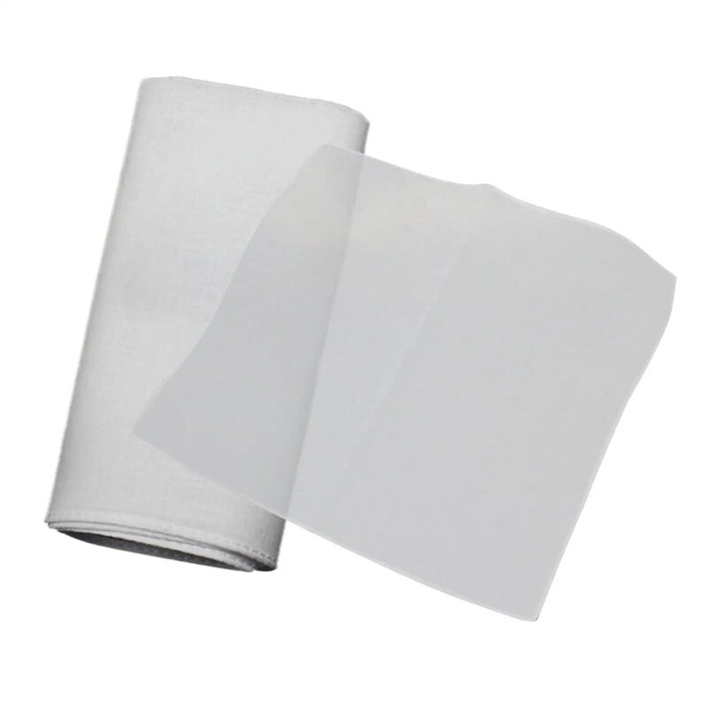 Mouchoirs blancs classiques pour hommes, mouchoirs de poche, embaude bricolage, artisanat fait à la main, 10 pouces, 42S, 10 pièces