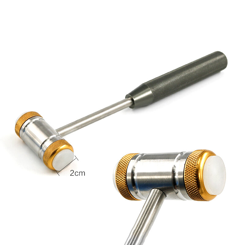 Tiangong Juncheng Nasal Bone Hammer Facial Instrument Double-Headed Soft Face Bone Hammer Stainless Steel Claw Hammer Cosmetic P