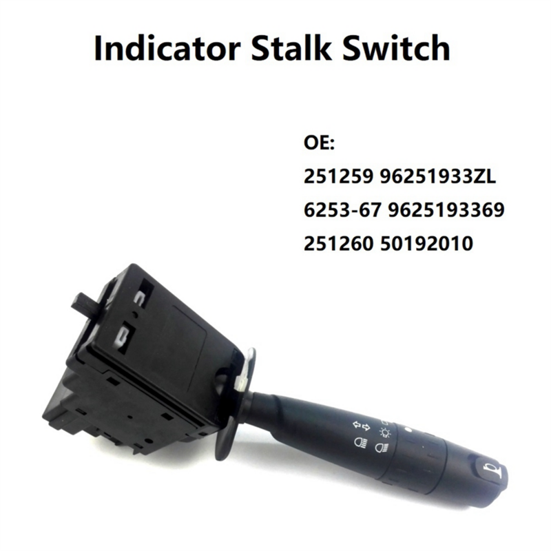 Indicator Stalk Switch for Peugeot 406 605 806 1996 UP 251259 96251933ZL 6253-67 9625193369 251260