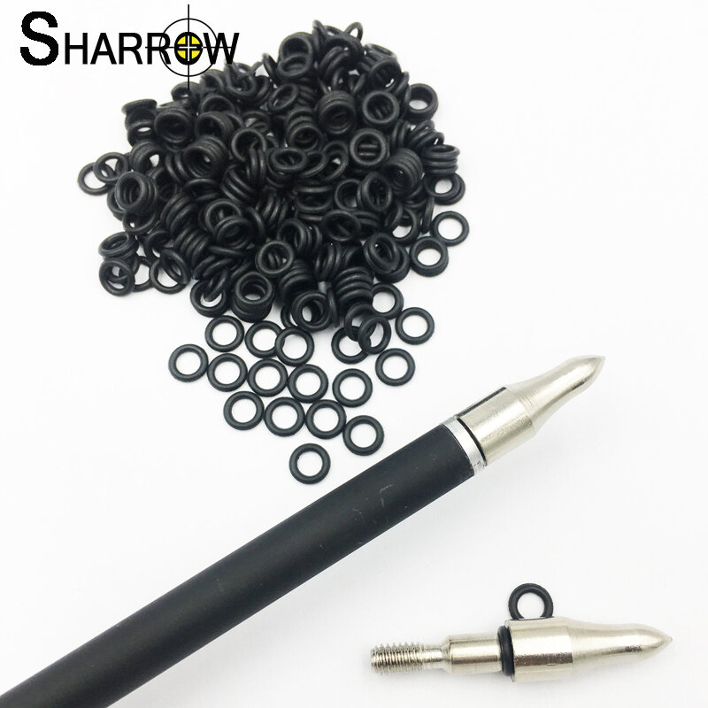 50/100Pcs Archery Hunting Rubber O Ring Gasket Grip Washer  Arrow Point Tips Broadhead Replace Accessories