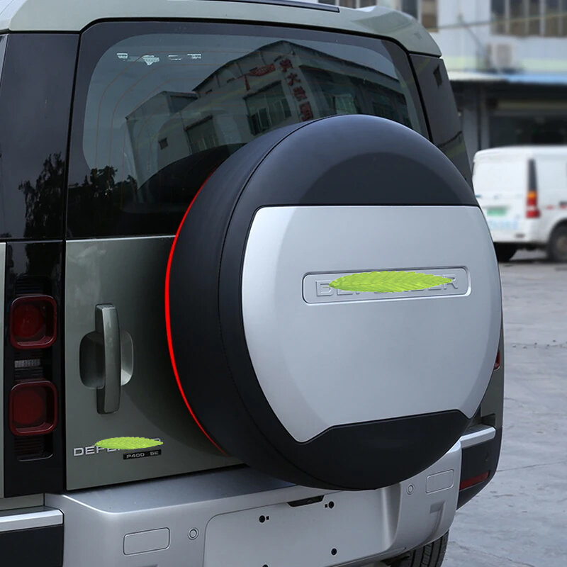 2020 acessórios abs capa de pneu de reposição para land rover defender 110 capa protetora decoração do carro
