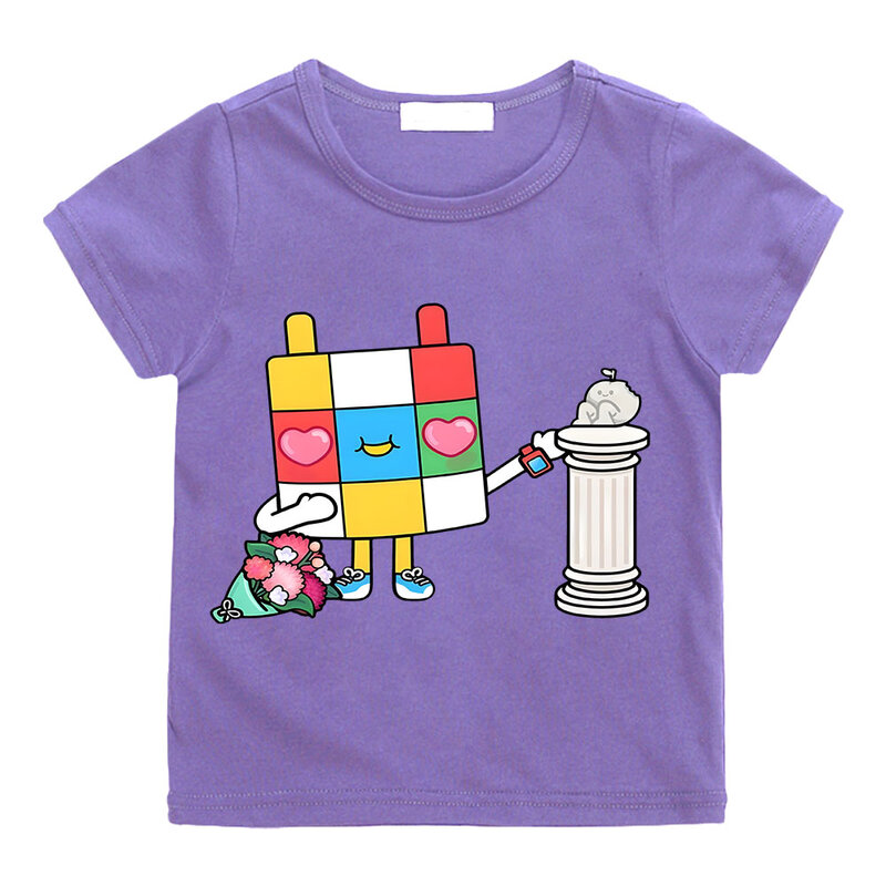 Лидер продаж, детские футболки с героями мультфильмов «Игра тока жизни», милая забавная Одежда для девочек, хлопковая футболка с коротким рукавом для маленьких мальчиков, детский топ