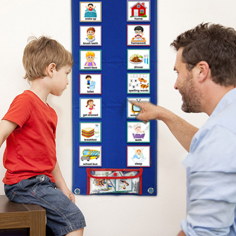 Daily Visual Schedule For Kids Chore Chart Week Schedule For Kids Children Toddlers Boys Girls Routine Cards For Classroom