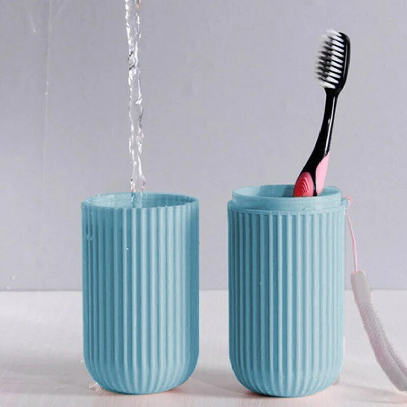 Toothbrush Cup With Cap Creative Toothpaste Holder Portable Storage Case Box Organizer Toiletries Storage Cup Travel Gadgets