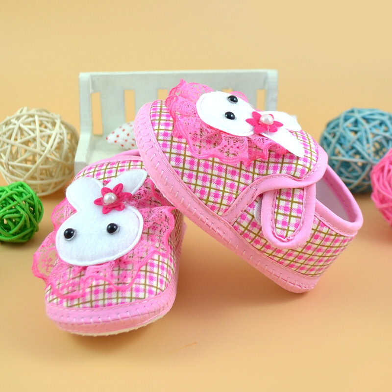 Baby Shoes Infant Soft Anti-slip Sole Newborn Baby Girls Boy Prewalker Printing Rabbit Cartoon Single Shoes First Walkers Shoes