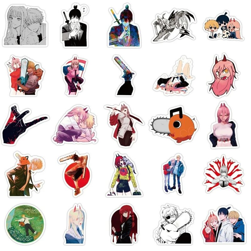 50pcs Anime Stickers Laptop Phone Case Pad Car Graffiti Sticker Decal Toy Kids Toy PVC Stickers Aesthetic Decoration
