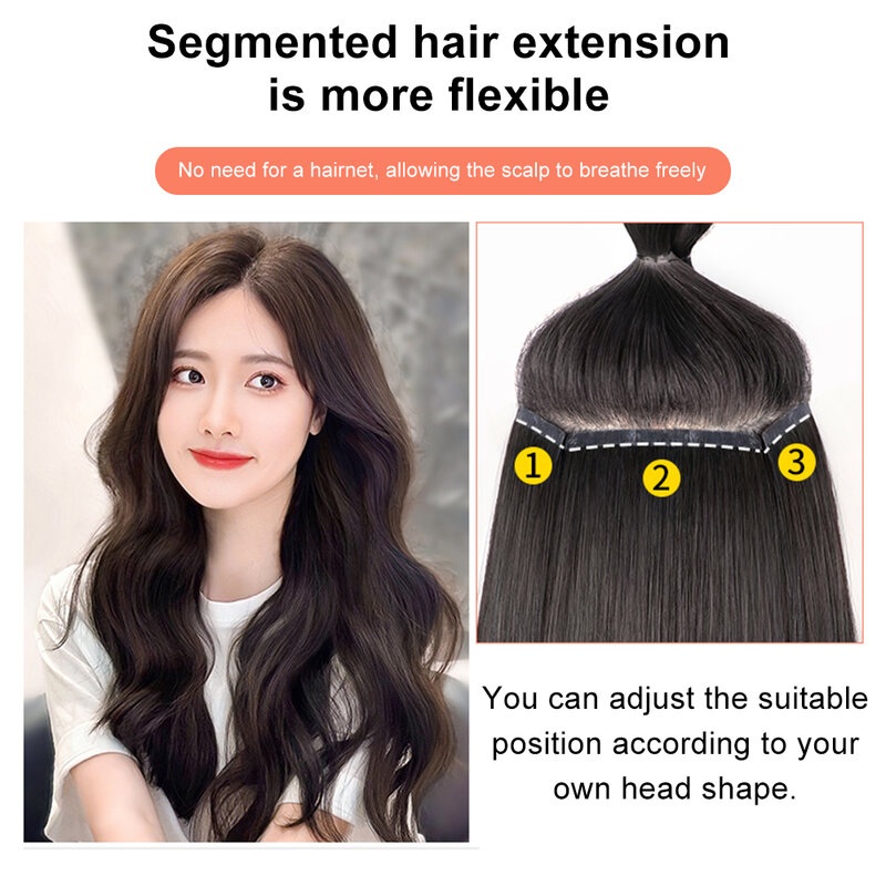 Clip In Hair Extensions 3 Stuks Echte Human Hair Extensions Recht Zijdeachtig Zwart Extensions Voor Vrouwen Remy Menselijk Haar
