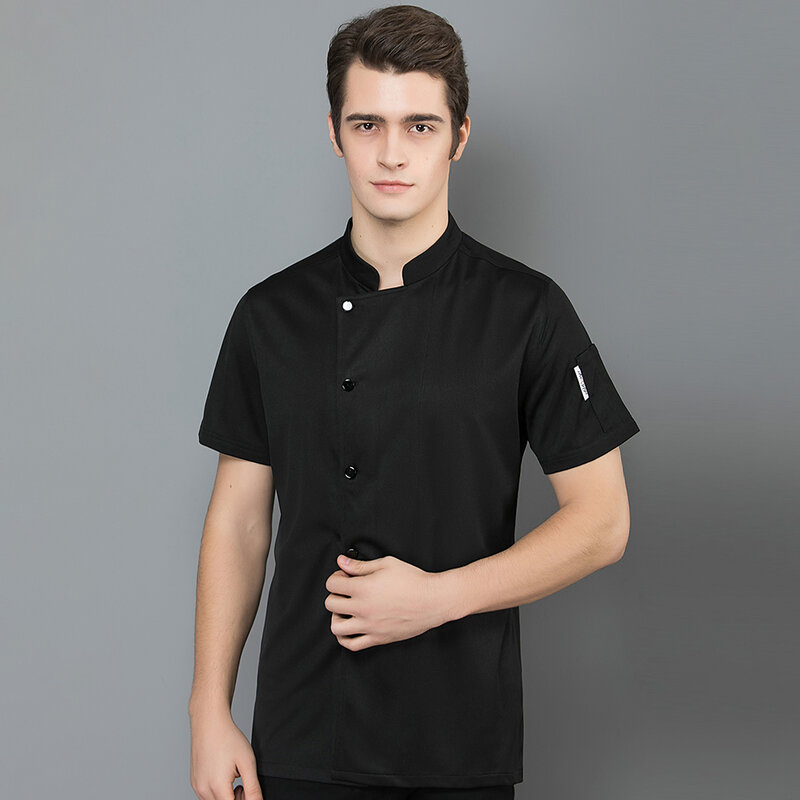 Alle Mesh Uniformen Kurzarm Kleidung Hotel Restaurant Kellner Hemden Küche Koch Mantel Overalls Männer Frauen