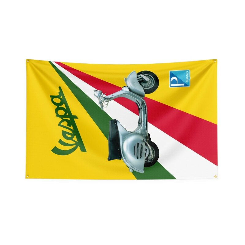 Итальянский флаг для скутера Vespa, фотографический баннер
