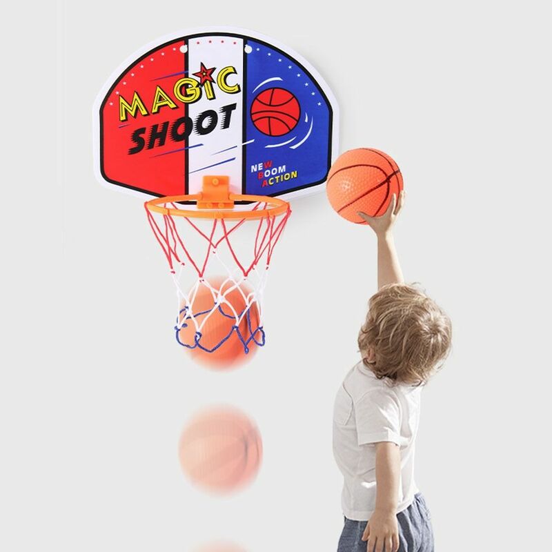 Баскетбольная корзина, обруч, игрушки 27x21 см, подвесная задняя панель, семейная, детская, для помещений, надувная игрушка, мини-корзина, Настенная игра