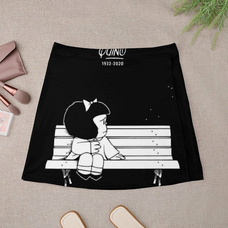 Mafalda Quino Tribute design minigonna abito estivo gonne estate 2023 abbigliamento donna per l'estate
