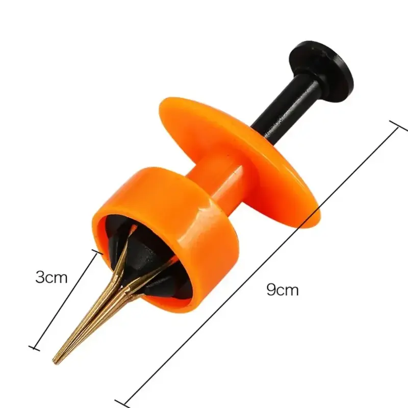 Random Color ABS Worm Bait Clip Portable Blue Orange Lightweight Bait Device Bait Clip Fishing Accessories
