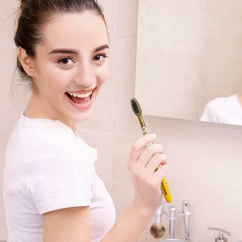 Spazzolino da denti morbido setola morbida per denti puliti spazzolino da denti portatile sensibile e morbido per la famiglia e gli amici