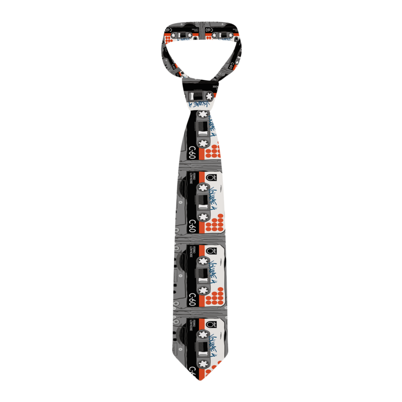 Cravate à motif de ruban d'impression 3D pour hommes, cravate d'affaires décontractée créative, cadeau de nouveauté de vacances, adapté au neutre, nouvelle mode