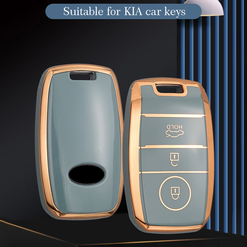 Caso chave do carro TPU para KIA, tampa Fob, proteção Keyless, Shell Holder, K2, KX3, KX5, K5, K3S, RIO, Ceed, Creato, Optima, Sportage, Sorento