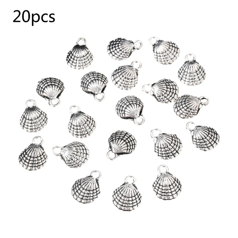 20PCS for Jewelry Making Alloy Silver Pendant DIY Earring