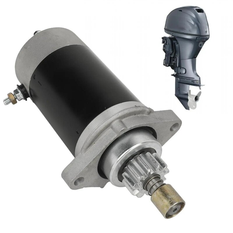 11T CCW Starter Motor Compatible with Outboard 25HP 30HP 40HP 50HP 68T-81800-00-00  6F5-81800-10-00  6F5-81800-11-00