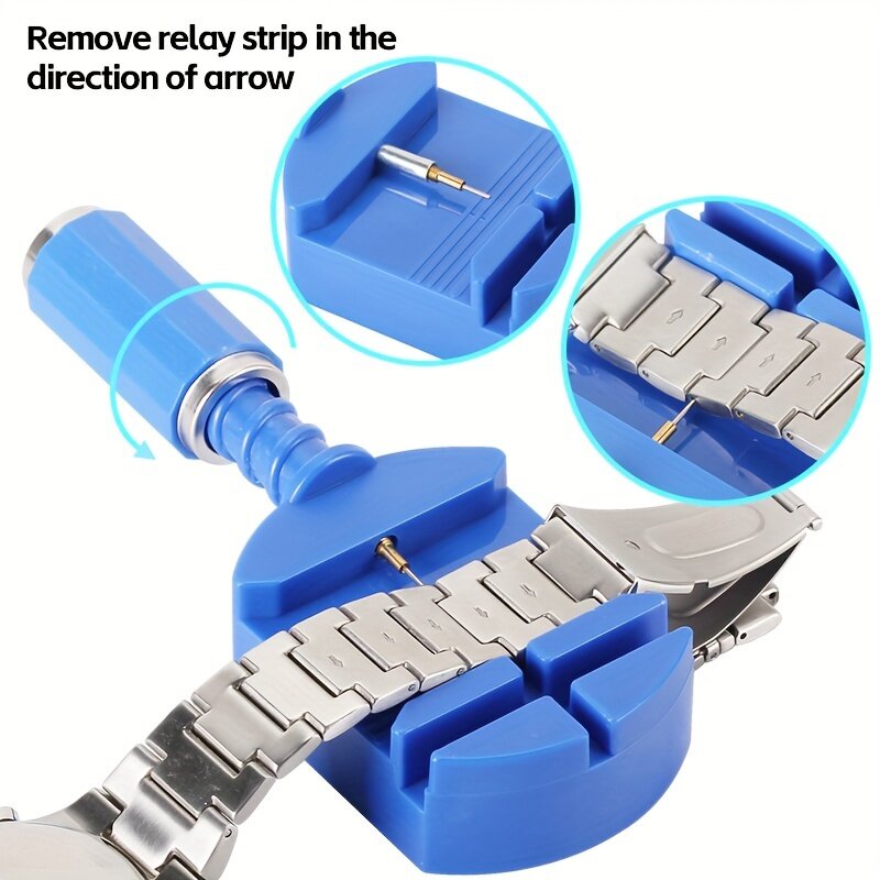 147pcs/set Watchmaker Watch Repair Repairing Tools Kit, Case RemoverOpener Bar Set, Convenience Brand Clock Tool
