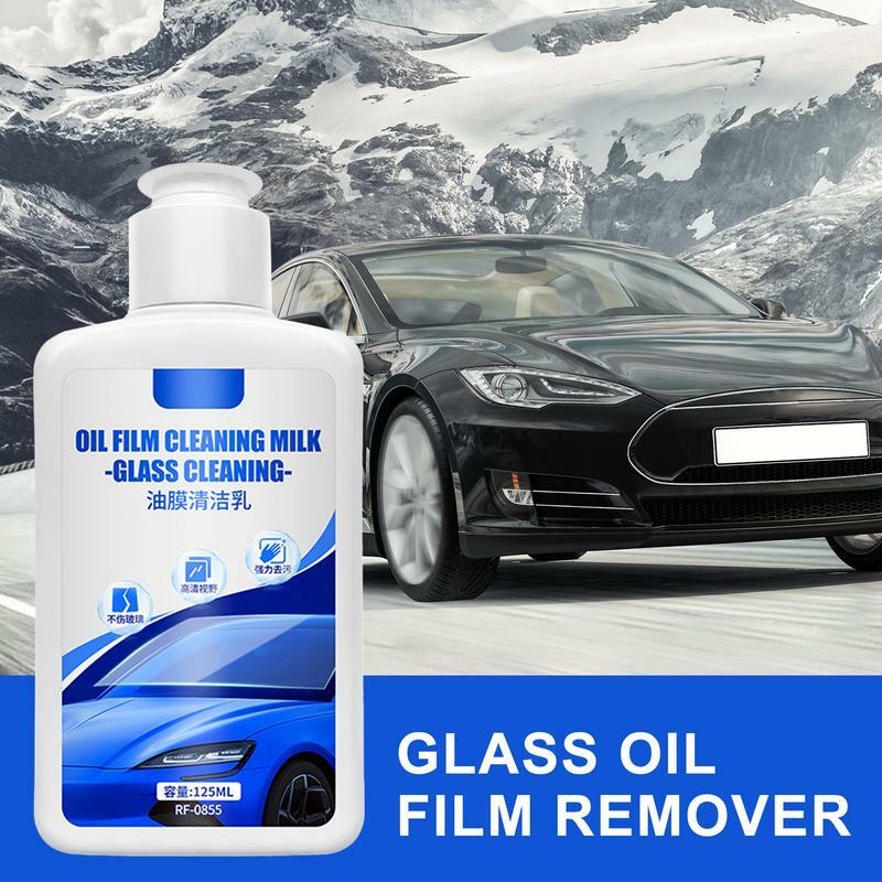 Película de aceite para parabrisas de coche, limpiador de vidrio, removedor de película de aceite de vidrio, pasta de eliminación para ventana de coche, RV, SUV, 125ml