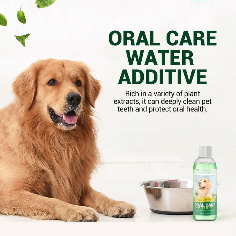 Pet Oral Care Spray para cães, removedor de manchas de dentes, agente de cera, remova o mau hálito, ambientador, limpador de ouvido, 60ml