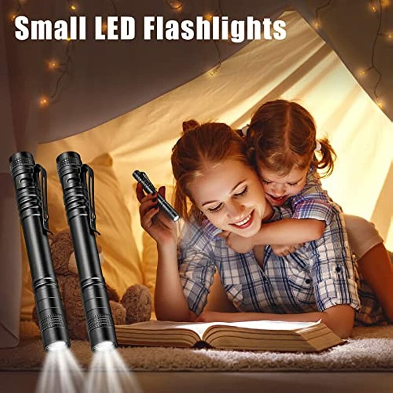 Mini lampe de poche portable UV et blanche, lumière noire ultraviolette avec pince à stylo, torche de poche, lanterne de camping étanche, insectes d'urine pour animaux de compagnie