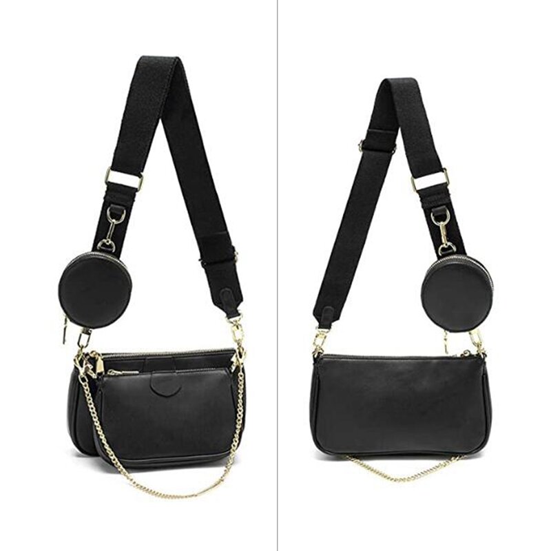 Women's Handbag, Shoulder Bag, Elegant Temperament, Chain Bag, Three-In-One Round Bag, Small
