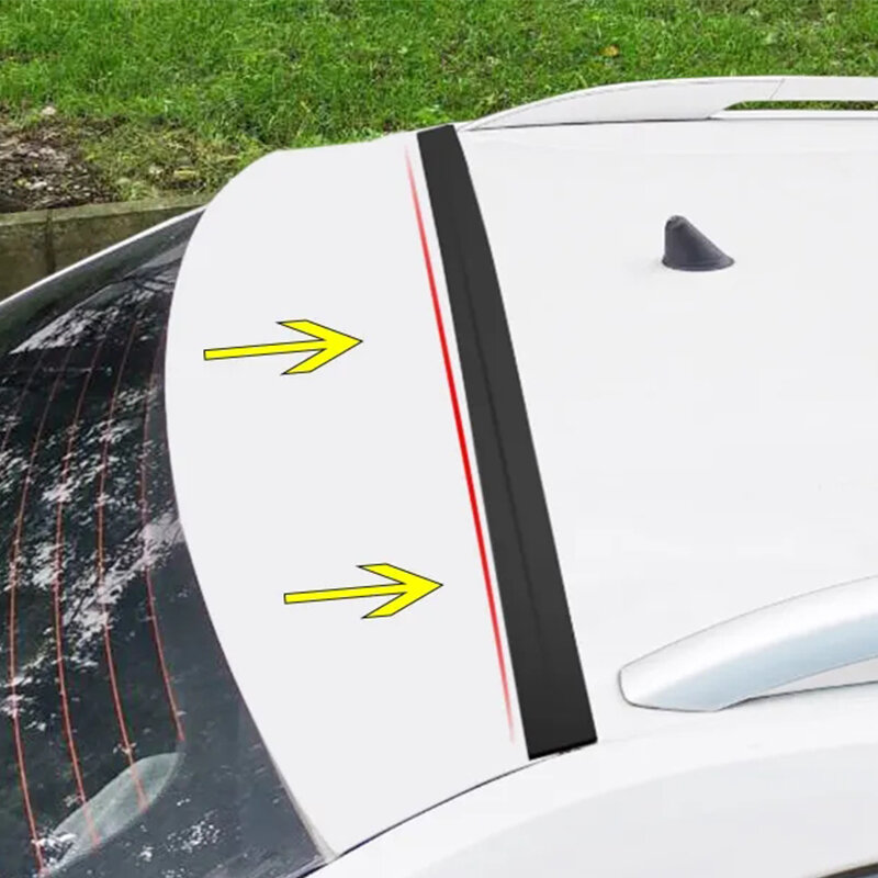 Samochodowe gumowe uszczelnienie taśmy bagażnik samochodowy pokrywa szczelina pasek uszczelniający uniwersalny Hatchback górny do wykończenia z wycięciami wodoodporne pyłoszczelne akcesoria samochodowe