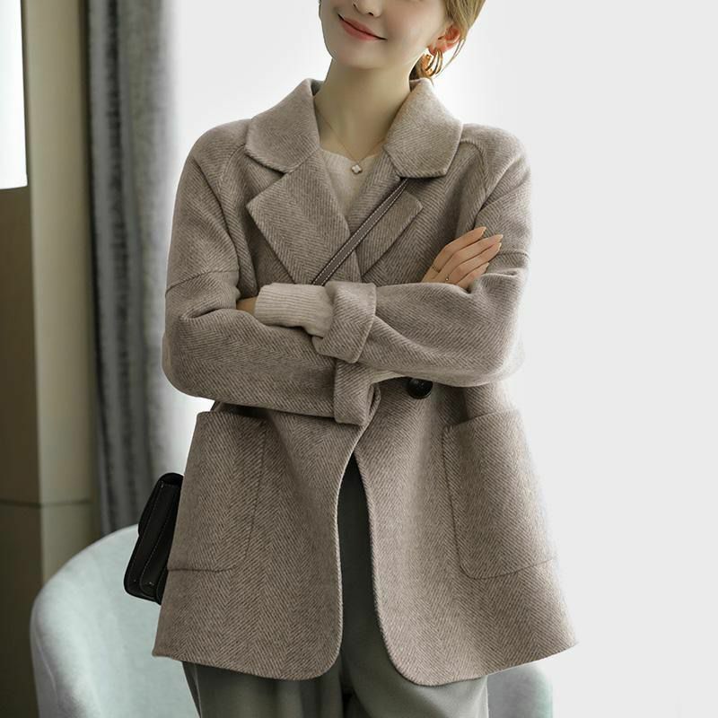 MRMT 2024 Brand New Women's Herringbone Pattern Coat Women's Fashion High End Thick Casual Thick High End Jacket Trend