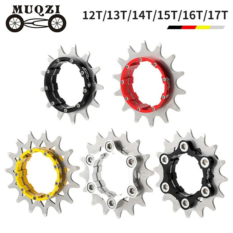 MUQZI Kit Konversi Kecepatan Tunggal Roda Gigi Kaset Kecepatan Tunggal 12T 13T 14T 15T 16T 17T MTB Freewheel Sepeda Sprocket